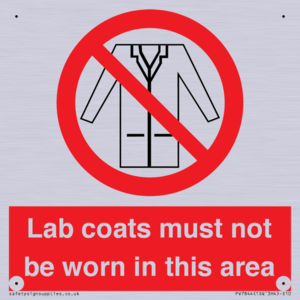 Lab coats must not be worn in this area